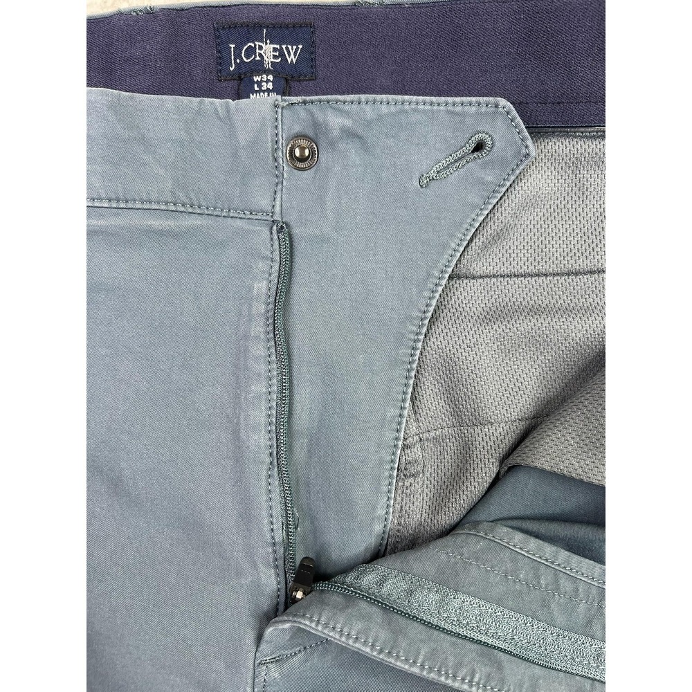 J.Crew Oarsman Pants Mens 34x34 Blue Tech Pant 484 Slim Fit Stretch Chino - Picture 3 of 13